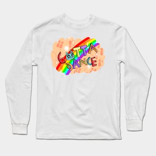 Gotta Dance Rainbow Sparkle Cat Long Sleeve T-Shirt